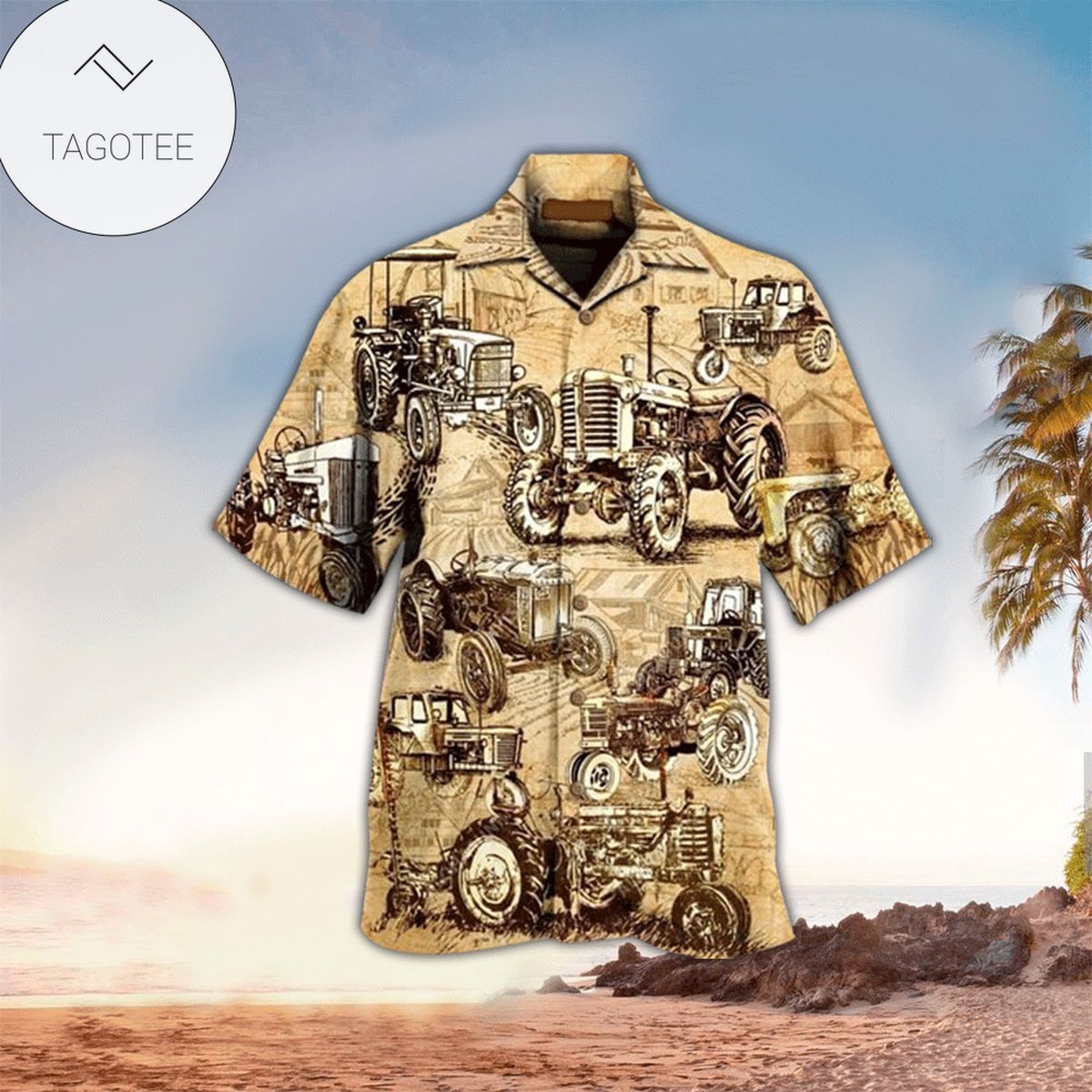 Farmer Donkey Hawaiian Shirt