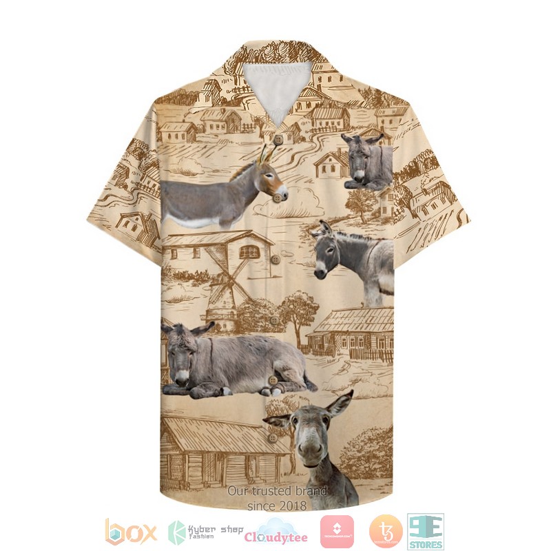 Farmer Goat with goat pattern Hawaiian Shirt