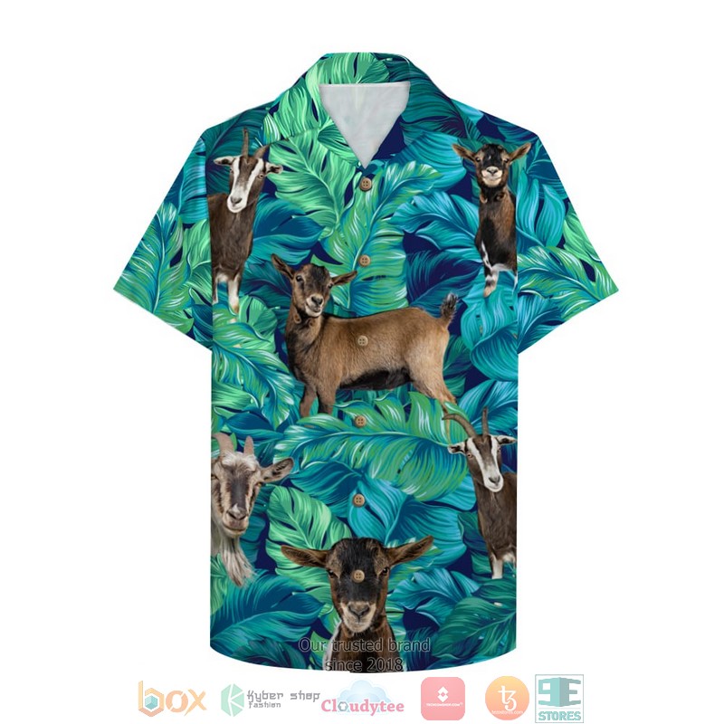 Farmer Home Is Where My Cows Are Palm Tree Pattern Hawaiian Shirt