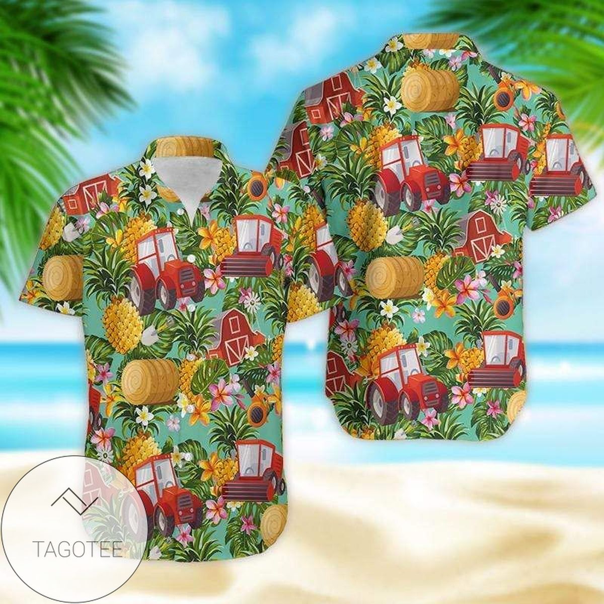 Farmer Life Cow For Men And Women Graphic Print Short Sleeve Hawaiian Casual Shirt