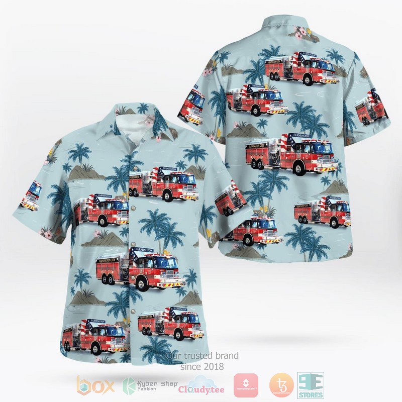 Farmington Fire Department Hawaii 3D Shirt