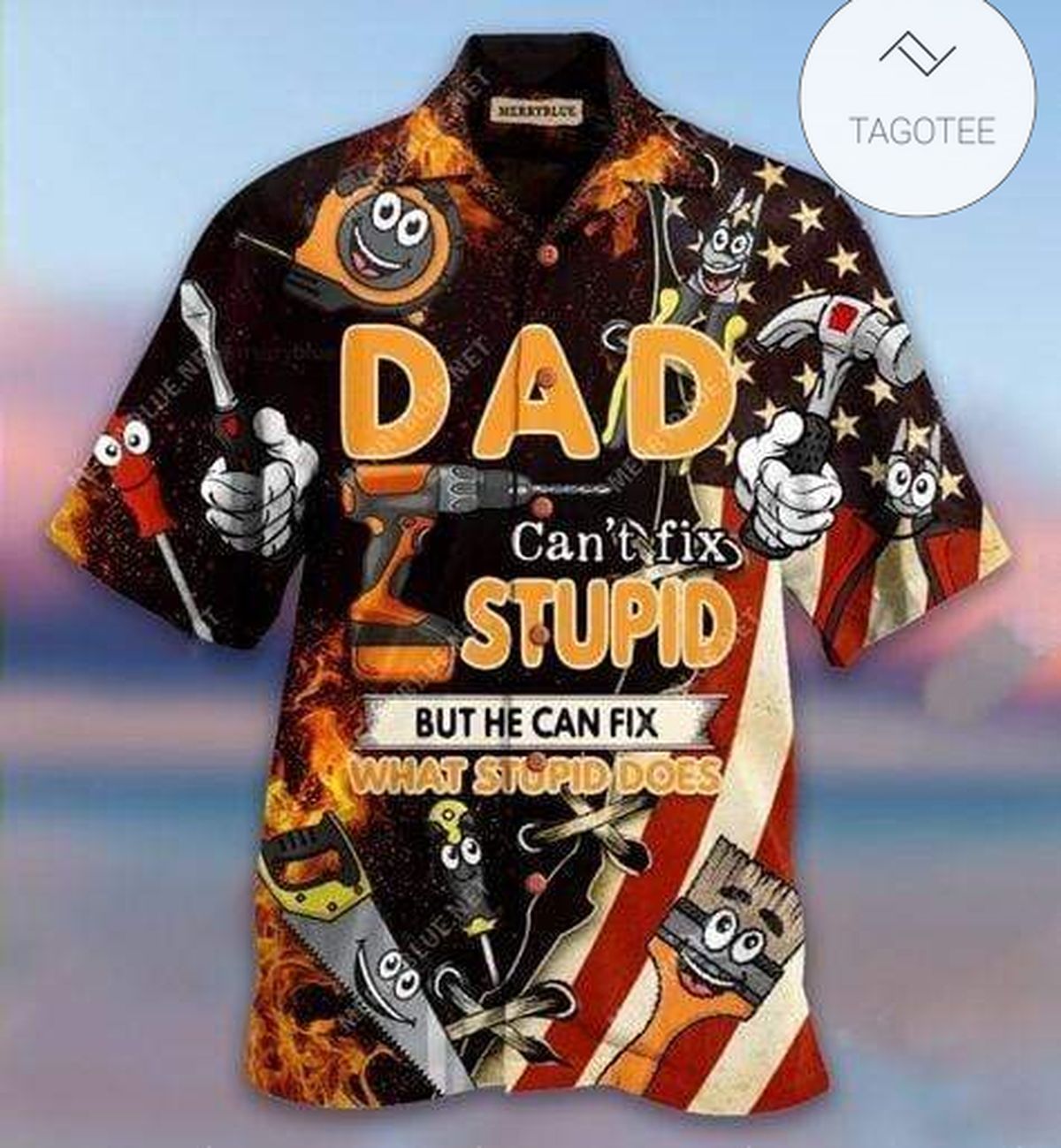 Father Day Gift Us Veteran Cacbon Hawaiian Aloha Shirts