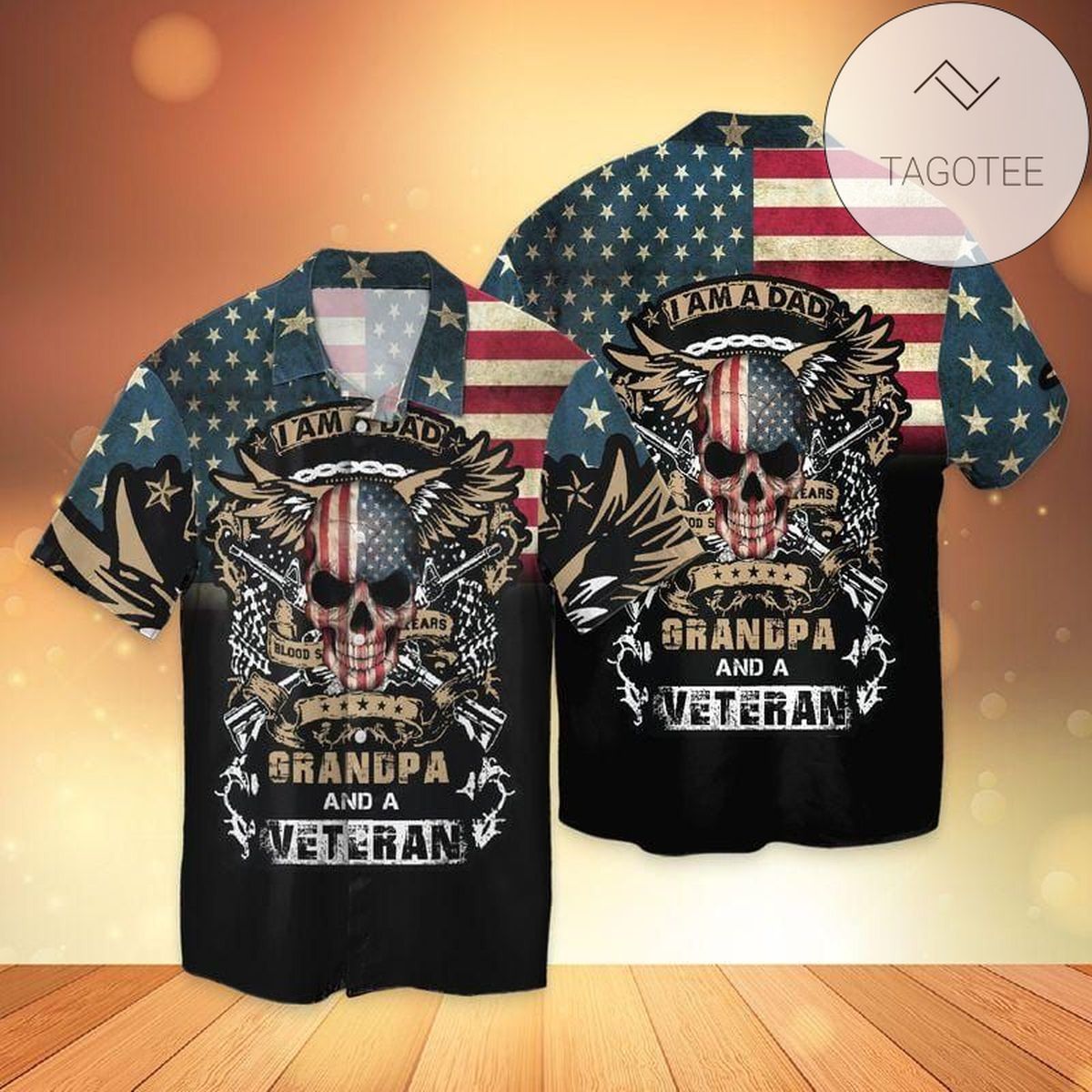 Father Day Gift Eagle Veteran 2022 Authentic Hawaiian Shirts #kv