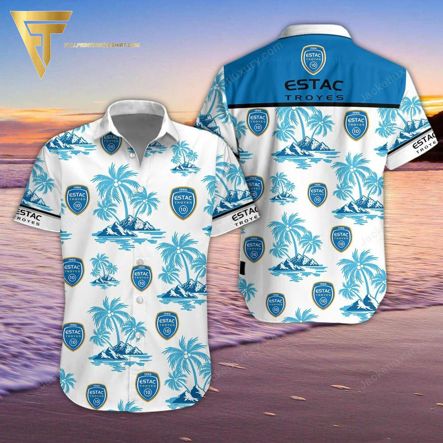 FC Stade de Reims Sport Lover All Over Print Hawaiian Shirt