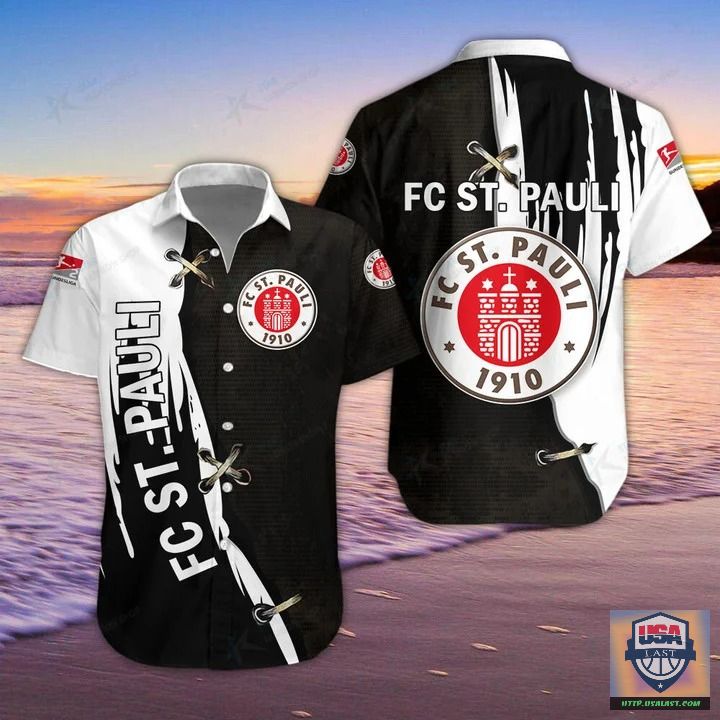 FC St. Pauli Bleach Hawaiian Shirt