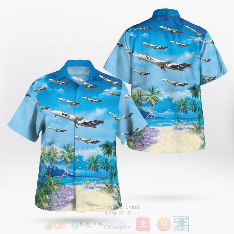 FedEx Boeing 757-2B7SF Hawaiian Shirt