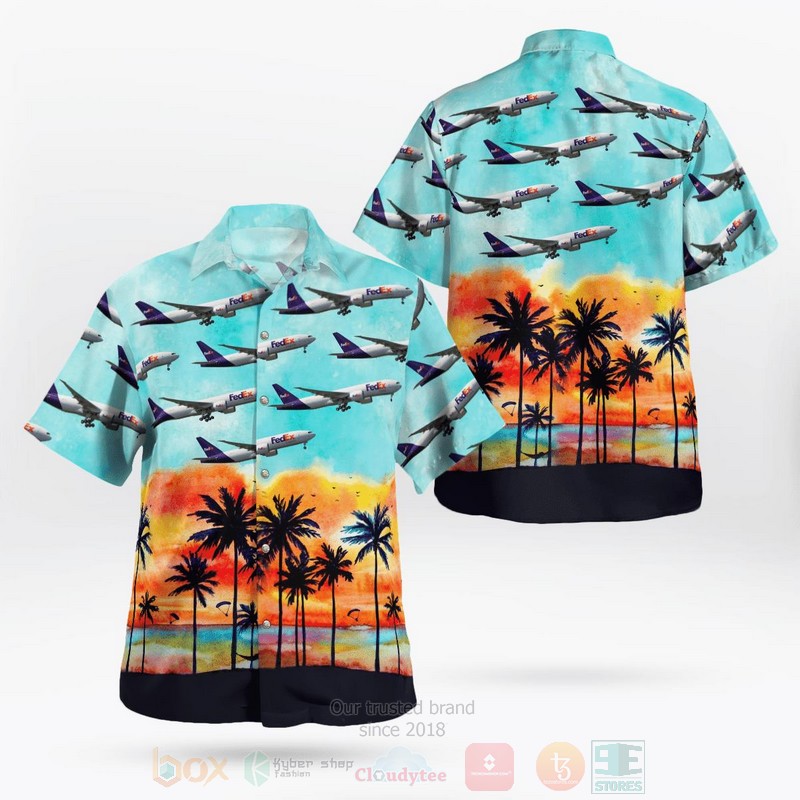 FedEx Express Boeing 777-F28 Hawaiian Shirt