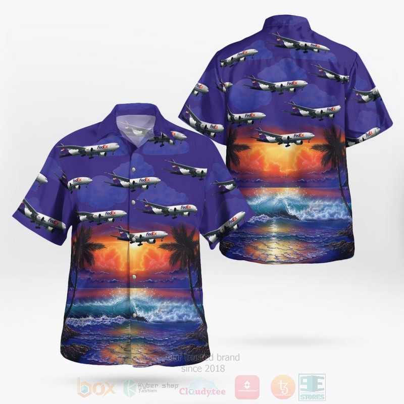 FedEx Express Airbus A310-324F Hawaiian Shirt