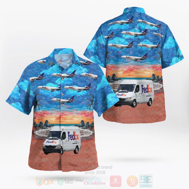 FedEx Feeder ATR 72-200F Hawaiian Shirt