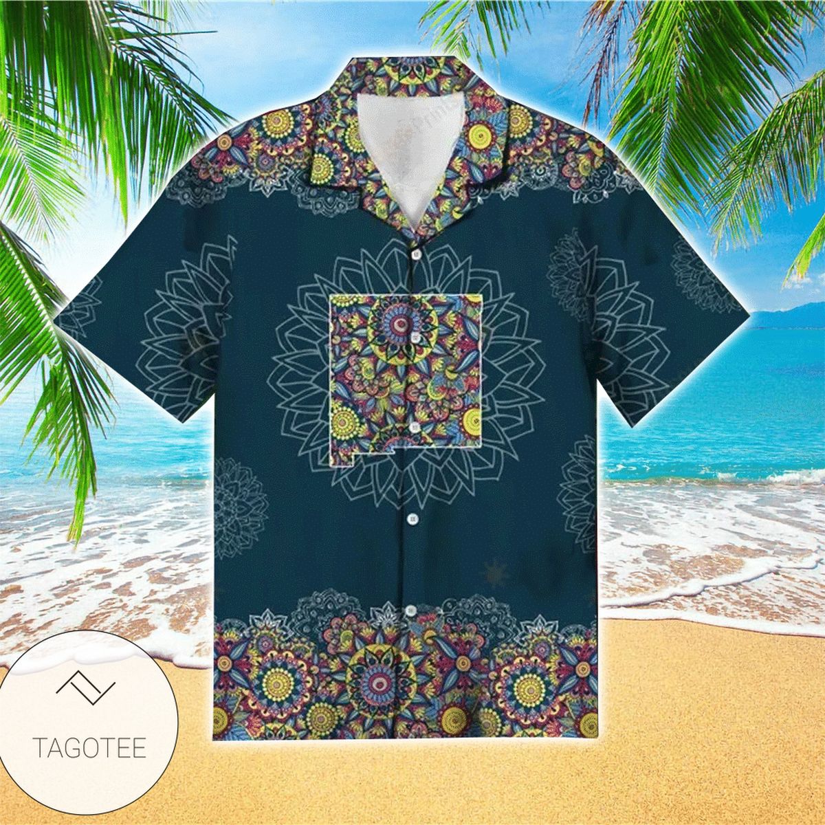 Fendt Flamingo All Over Print Summer Short Sleeve Hawaiian Beach Shirt