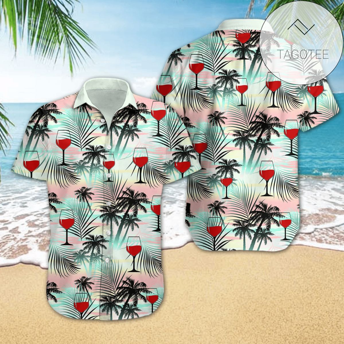 Find 2022 Authentic Hawaiian Aloha Shirts Skull And Tropical Leaves