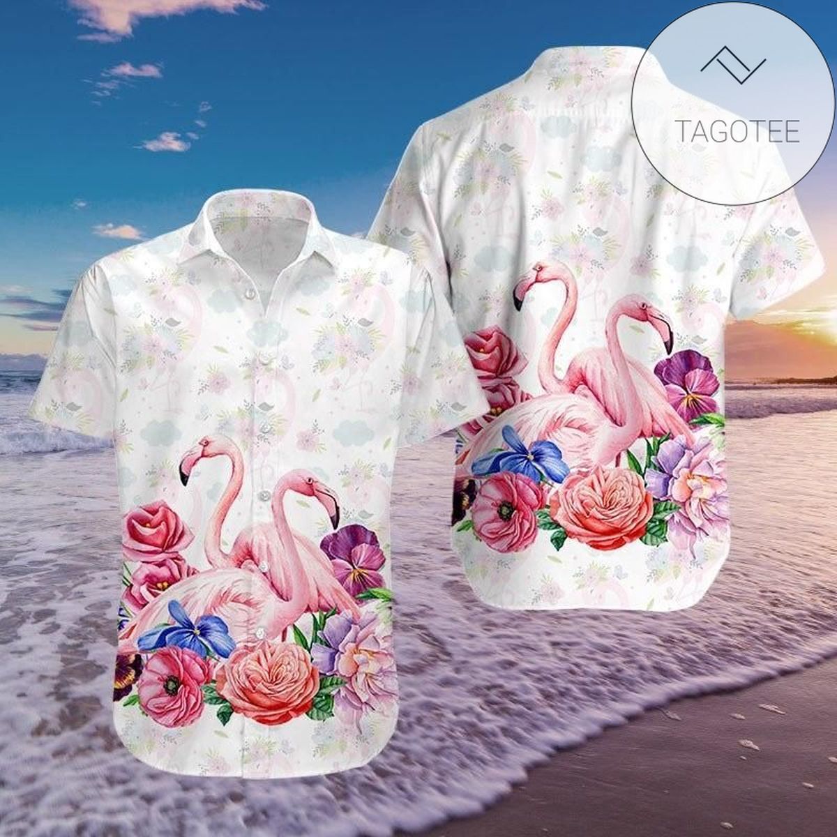 Find 2022 Authentic Hawaiian Shirts Colorful Skull Blooming Butterfly