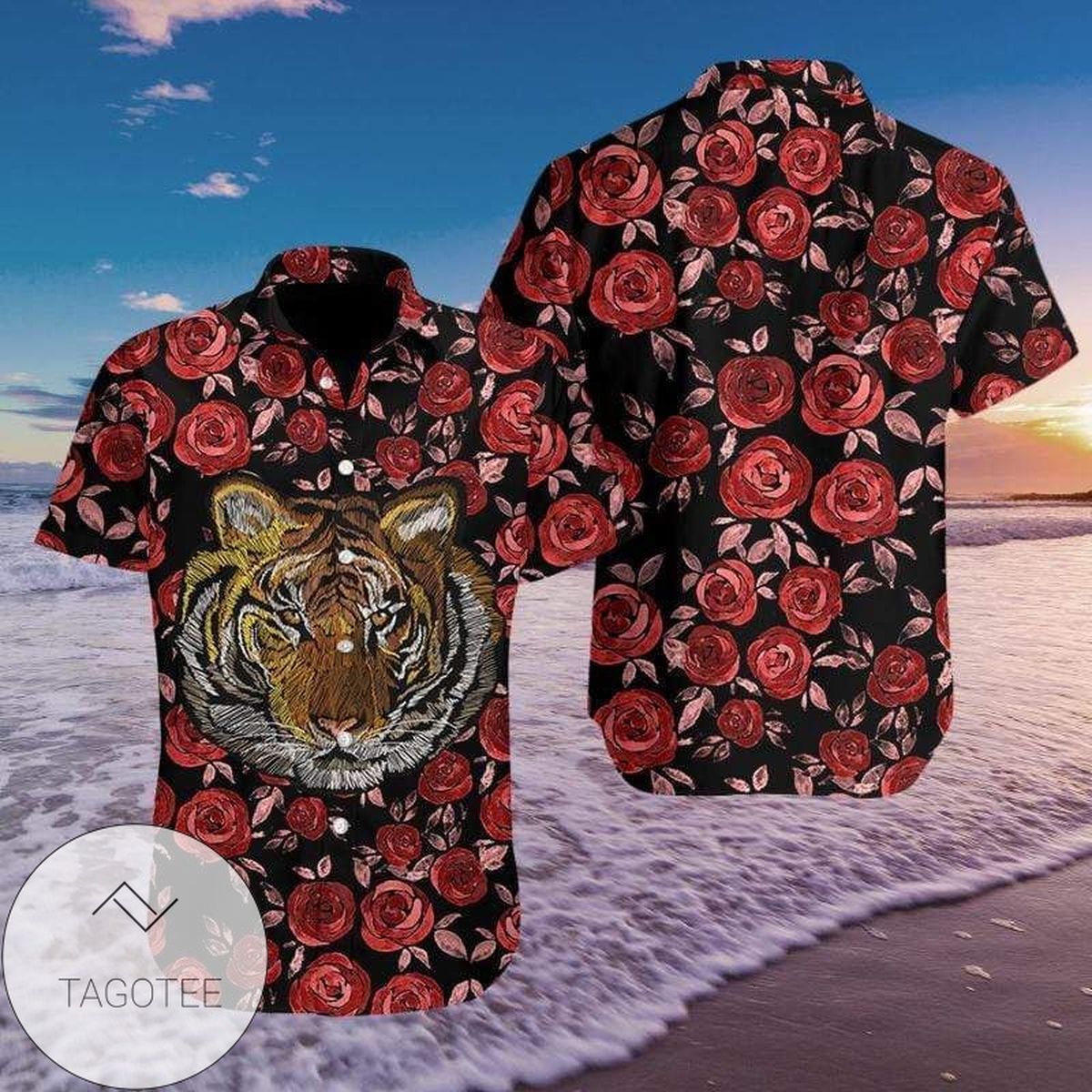 Find 2022 Authentic Hawaiian Shirts Wolf And Red Moon 2310dh