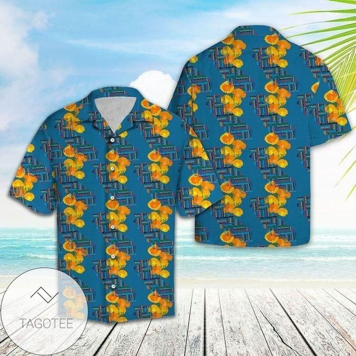 Find Camping Love Bear Hawaiian Aloha Shirts