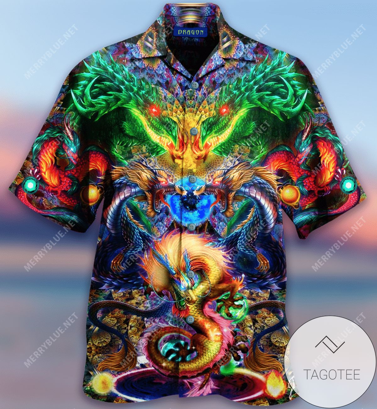 Find Colorful Galaxy Cat Hawaiian Shirts