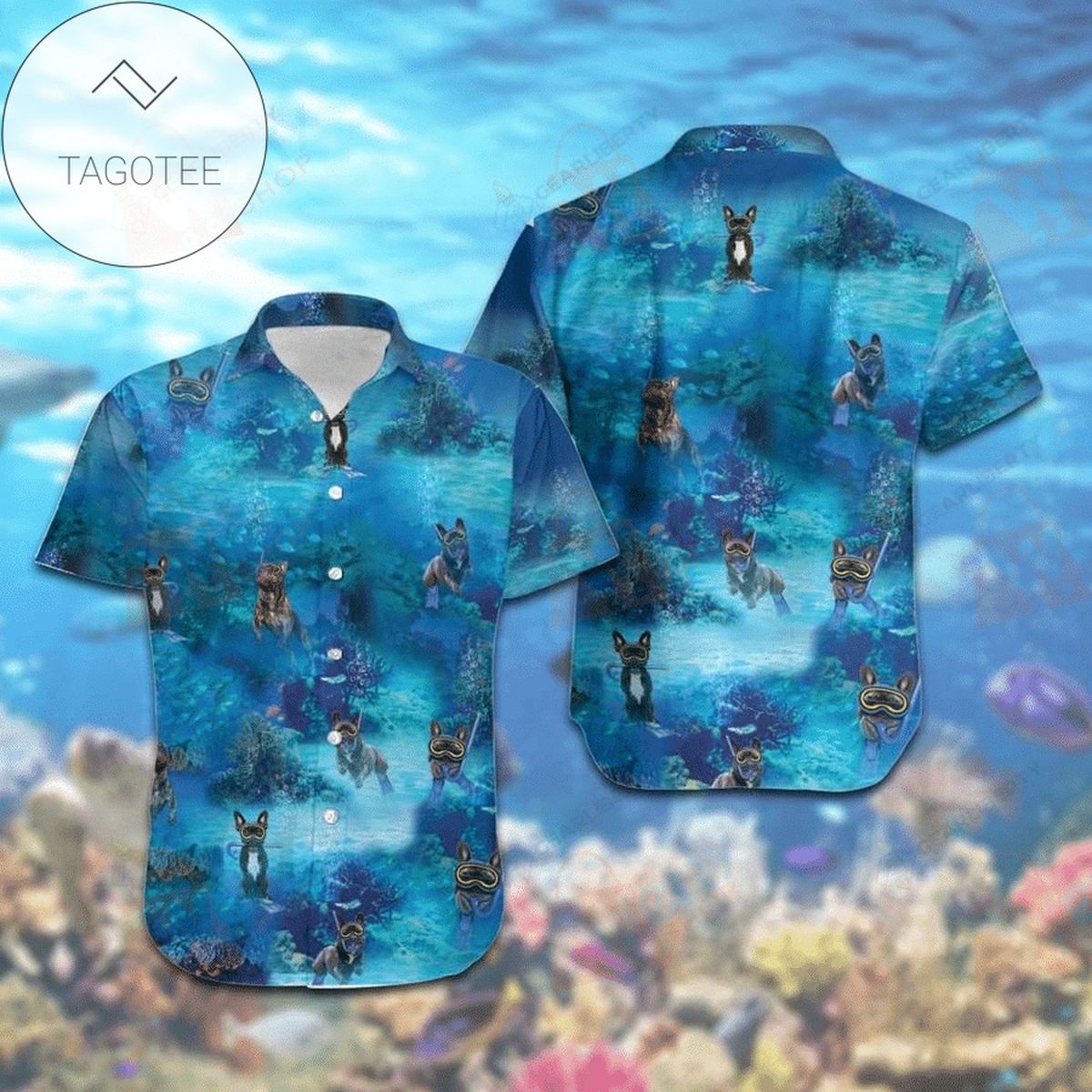 Find Dolphin Blue Sea Summer Vibe 2022 Authentic Hawaiian Shirts