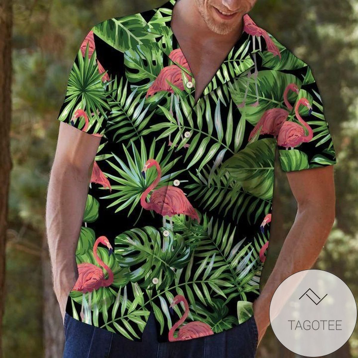 Find Flamingo Hibiscus Tropical Authentic Hawaiian Shirt 2022s