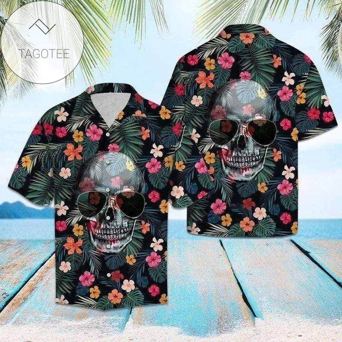 Find Floral Skull Tropical 2022 Authentic Hawaiian Aloha Shirts