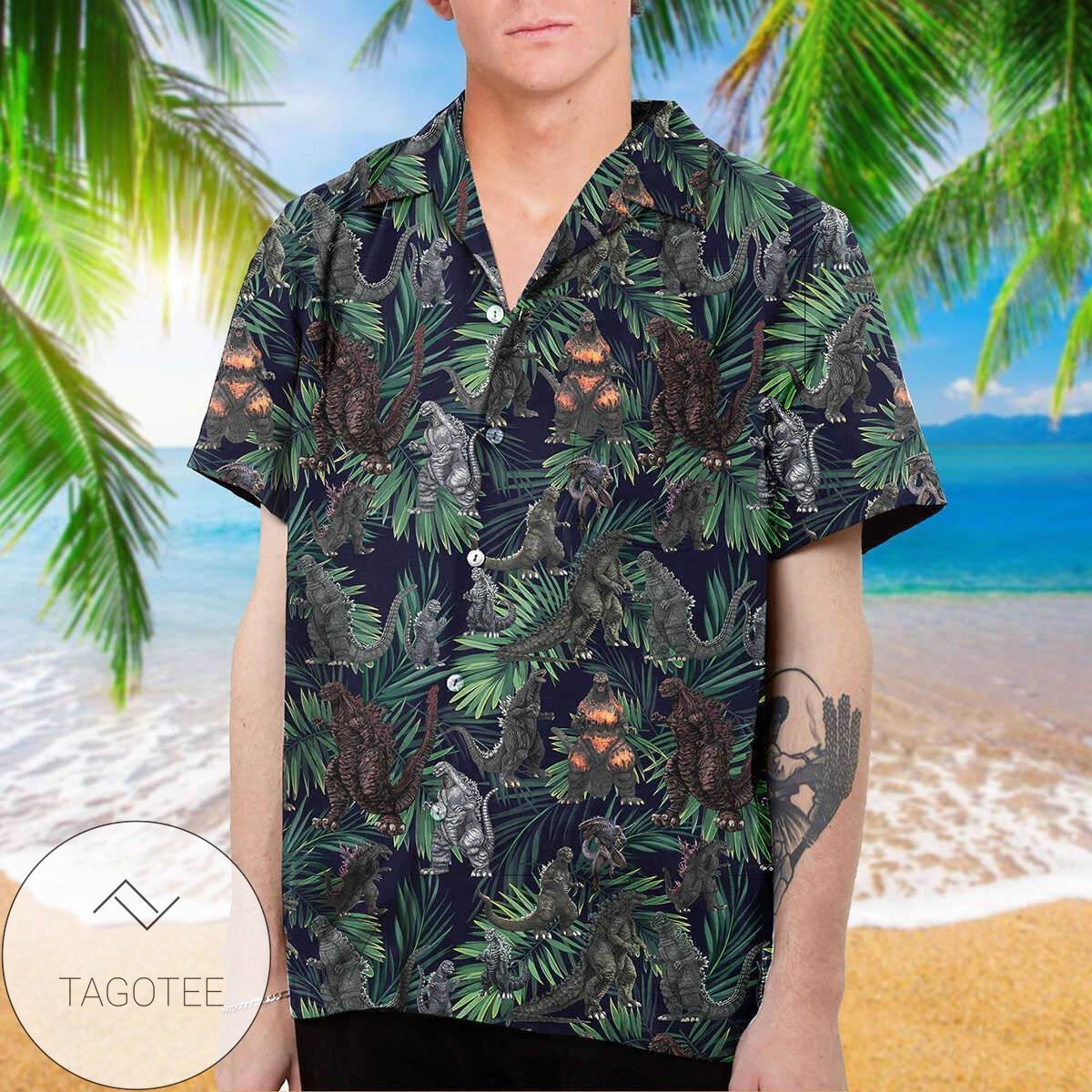 Find Godzilla Authentic Hawaiian Shirt 2022