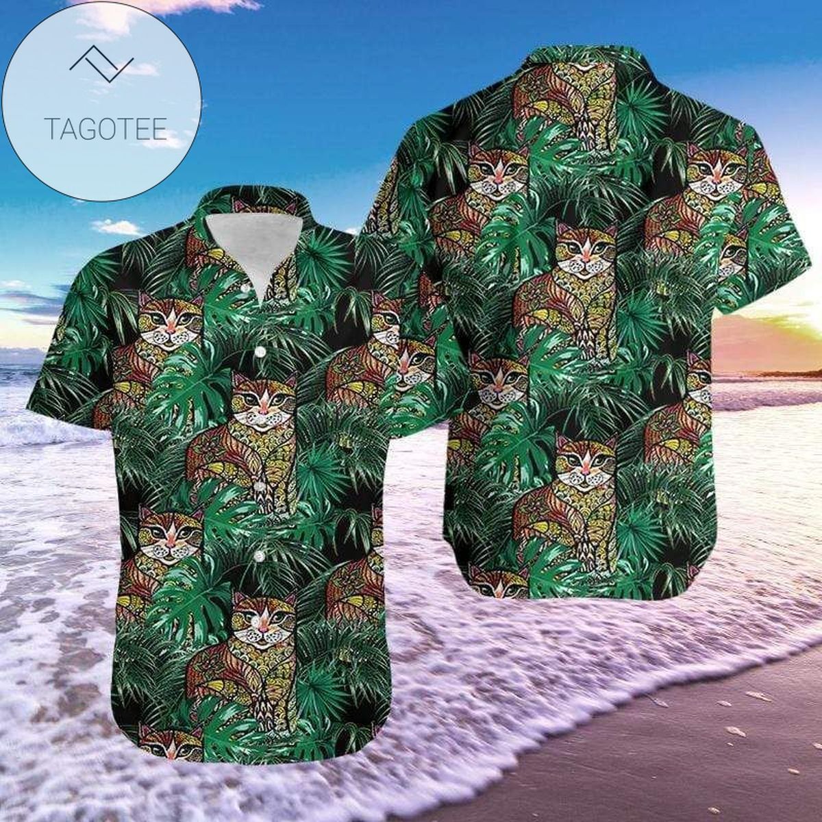 Find Hawaiian Aloha Shirts Awesome Cat Tie Dye