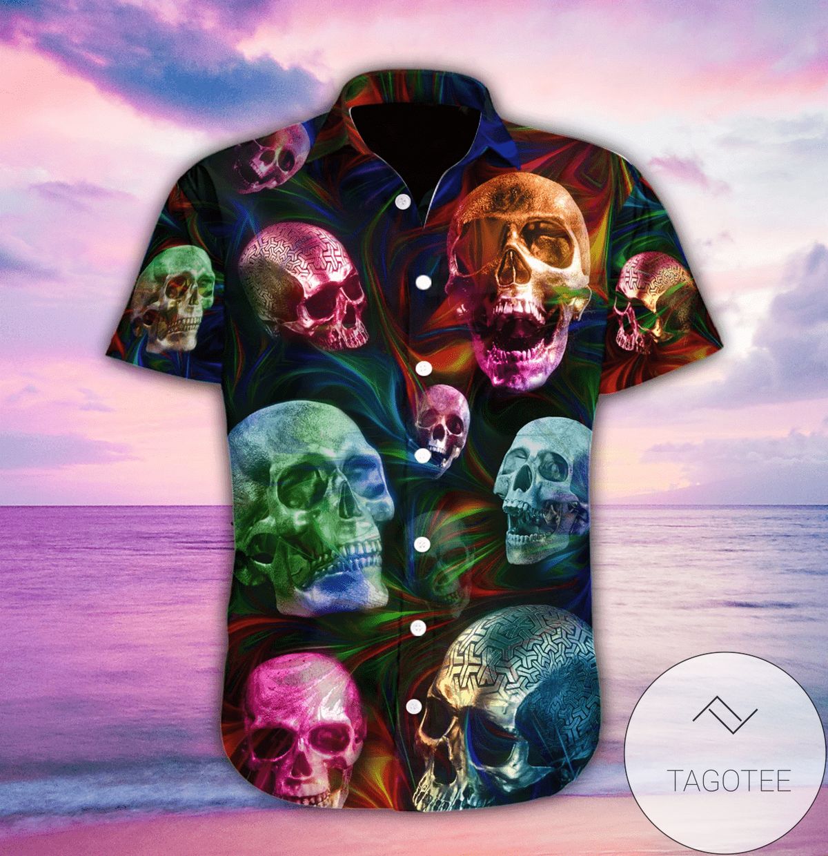 Find Hawaiian Aloha Shirts Fire Burning Skull