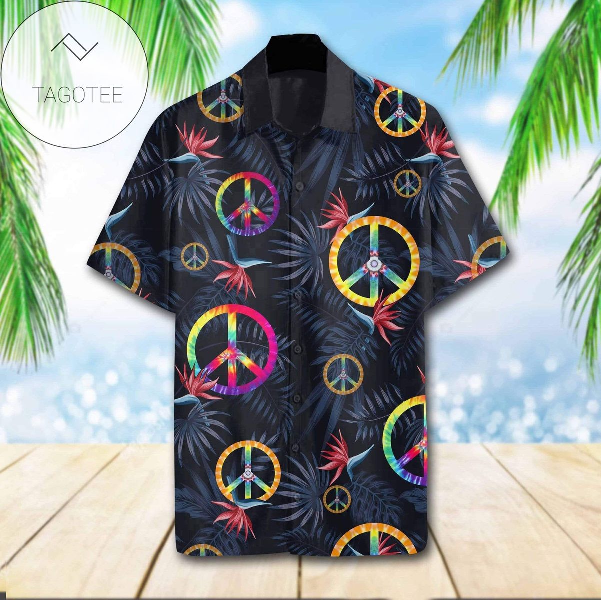 Find Hippie Halloween Unisex Hawaiian Shirt