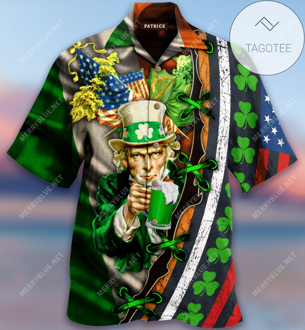 Find Irish Pride Happy St Patricks Day Shamrock Hooligan Hawaiian Aloha Shirts Dh