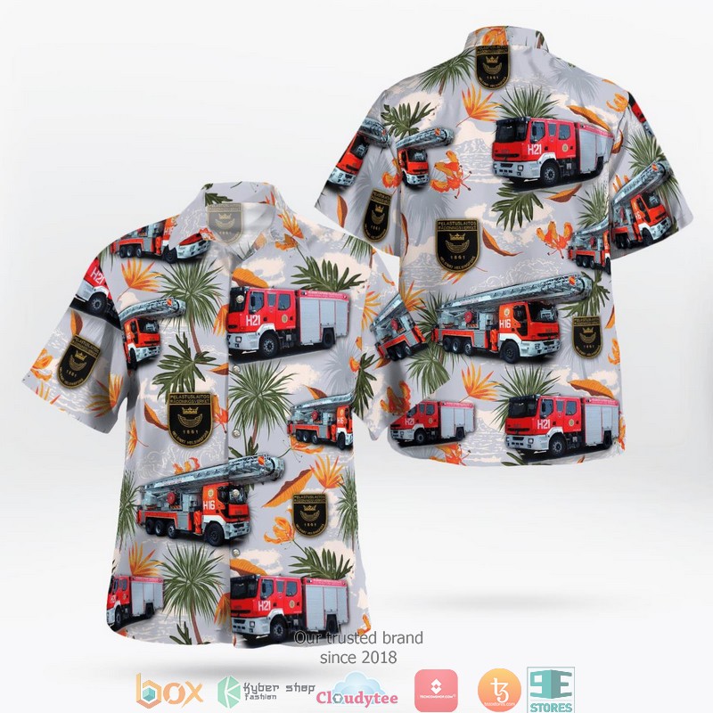 Finland Helsinki Ambulance Hawaiian Shirt