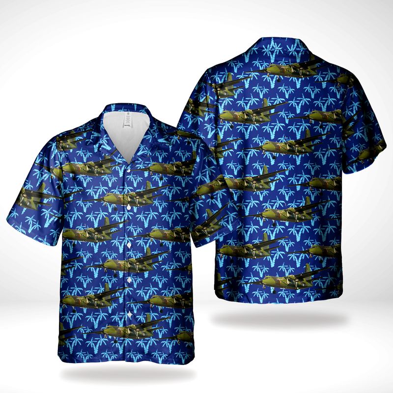 Finnish Air Force Ilmavoimat Gates Learjet UC-35A Hawaiian Shirt