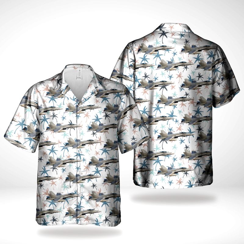 Finnish Air Force Ilmavoimat Valmet L-70 Vinka Hawaiian Shirt