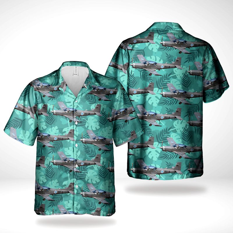 Finnish Air Force Ilmavoimat Valmet L-90 TP Redigo Hawaiian Shirt