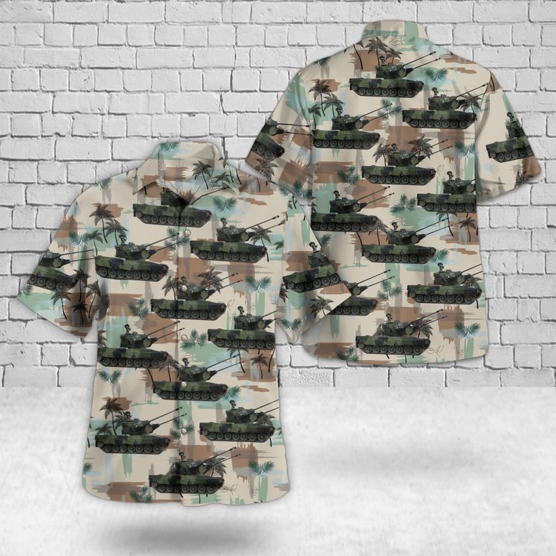 Finnish Army Maavoimat CV9030 Infantry Fighting Vehicle Hawaiian Shirt