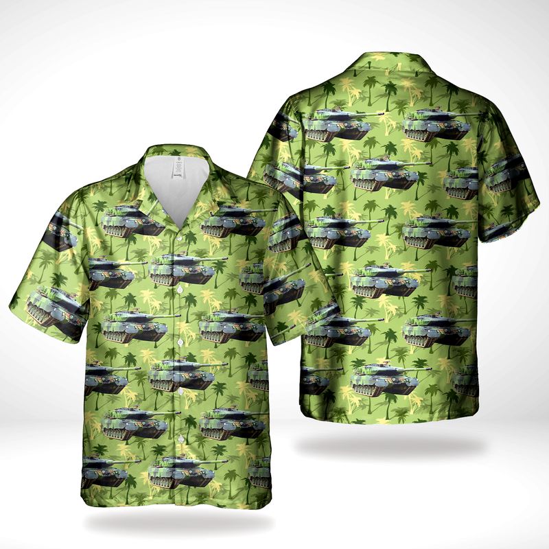 Finnish Army Maavoimat CV9030 Infantry Fighting Vehicle Hawaiian Shirt