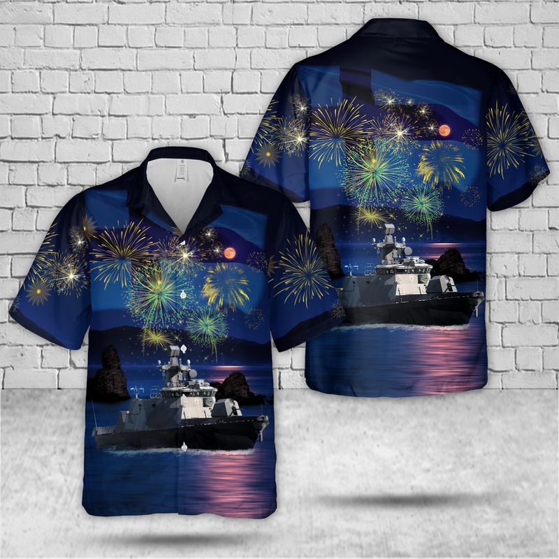 Finnish Navy Hameenmaa class Uusimaa 05 Hawaiian Shirt