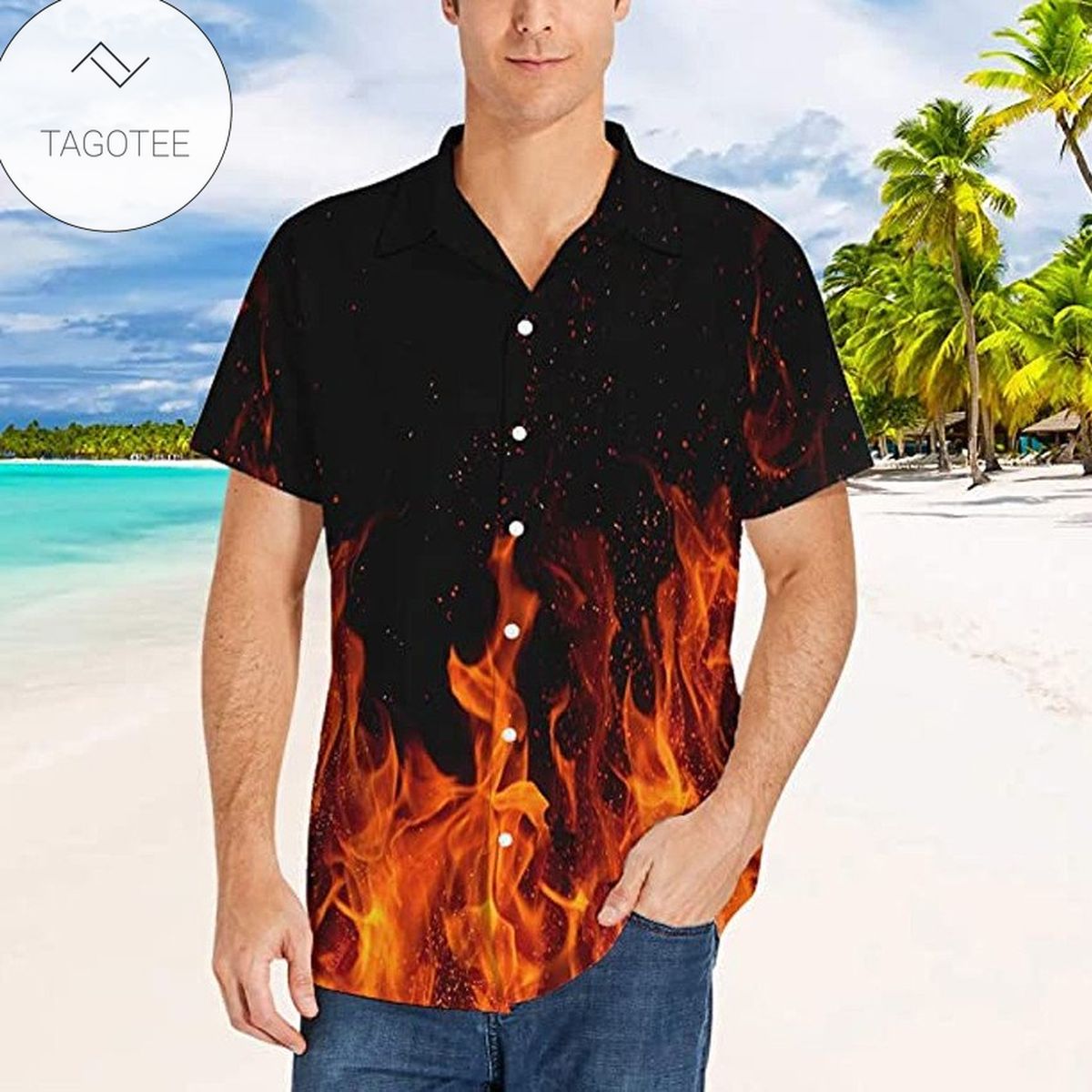 Fire Skull Pattern 2022 Authentic Hawaiian Shirts