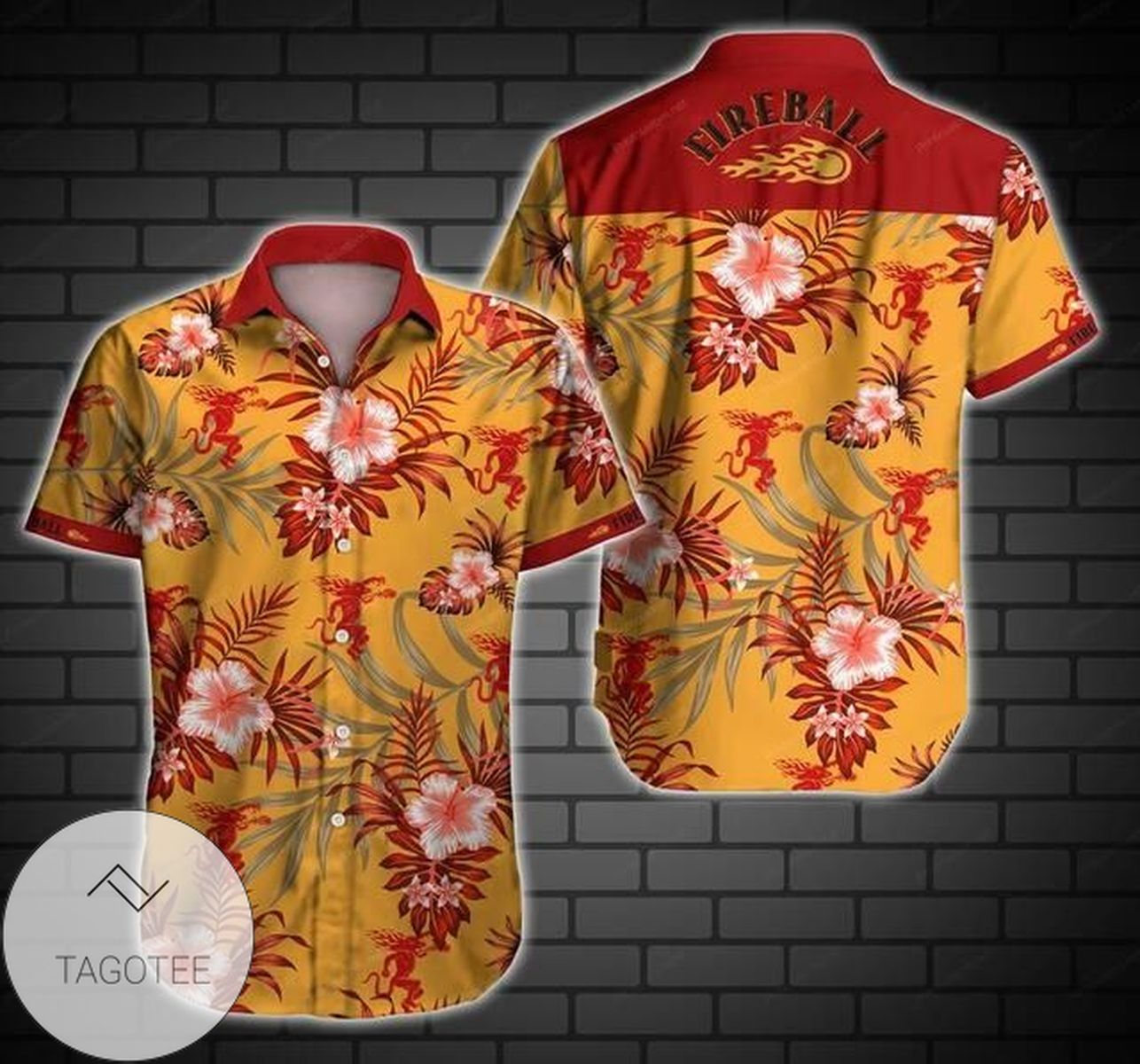 Fireball Eagle Alexa Bring Me Hawaiian Shirt