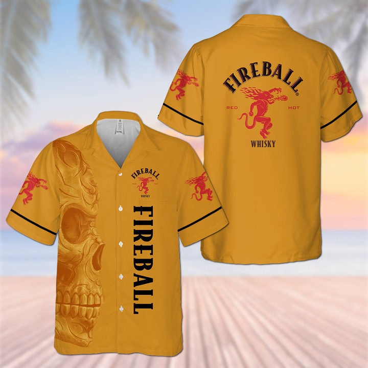 Fireball Custom Name Hawaiian Shirt