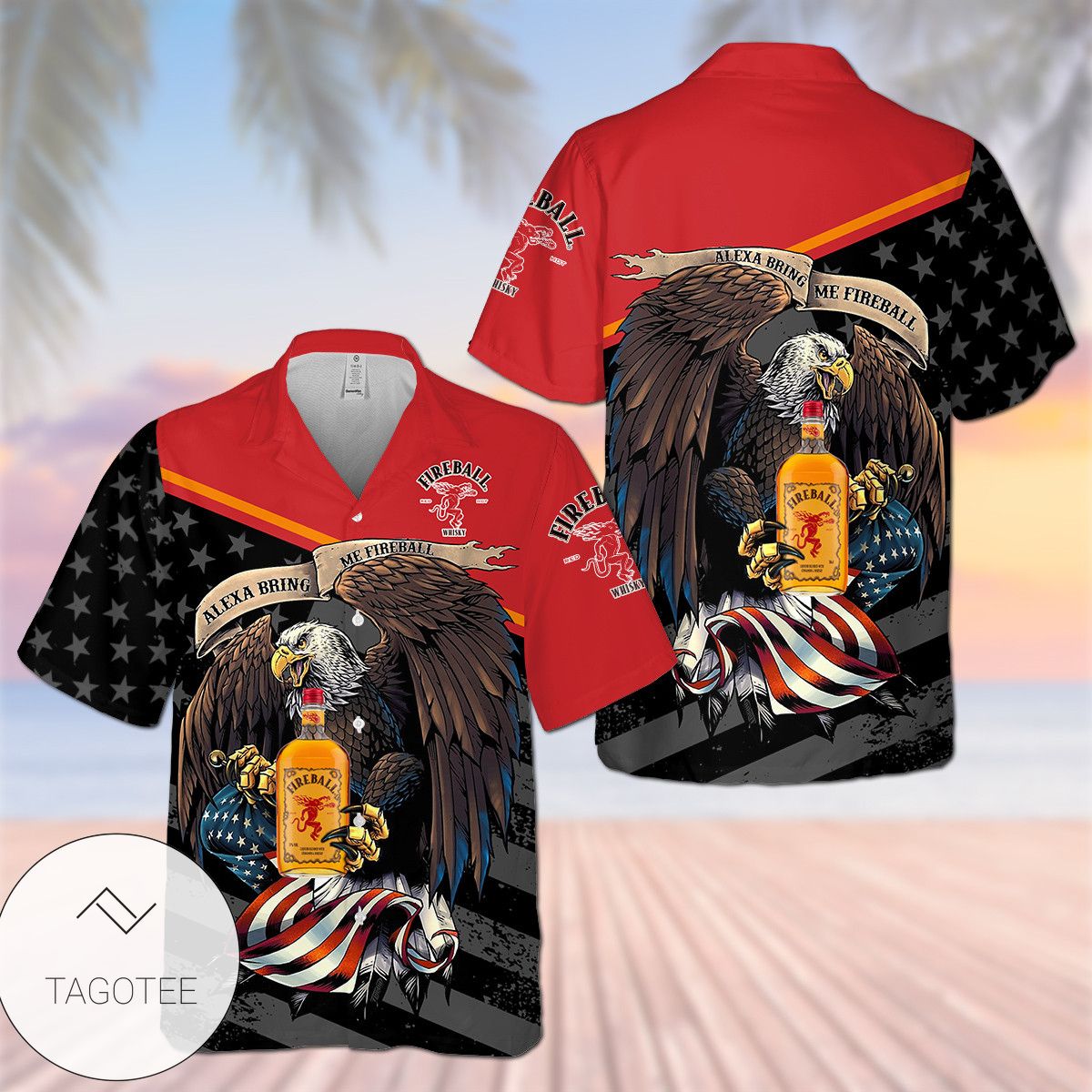 Fireball Cinnamon Whisky Style 2 Hawaiian Shirt