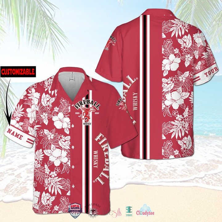 Fireball Welcome To The Drink Side Hawaiian Shirt