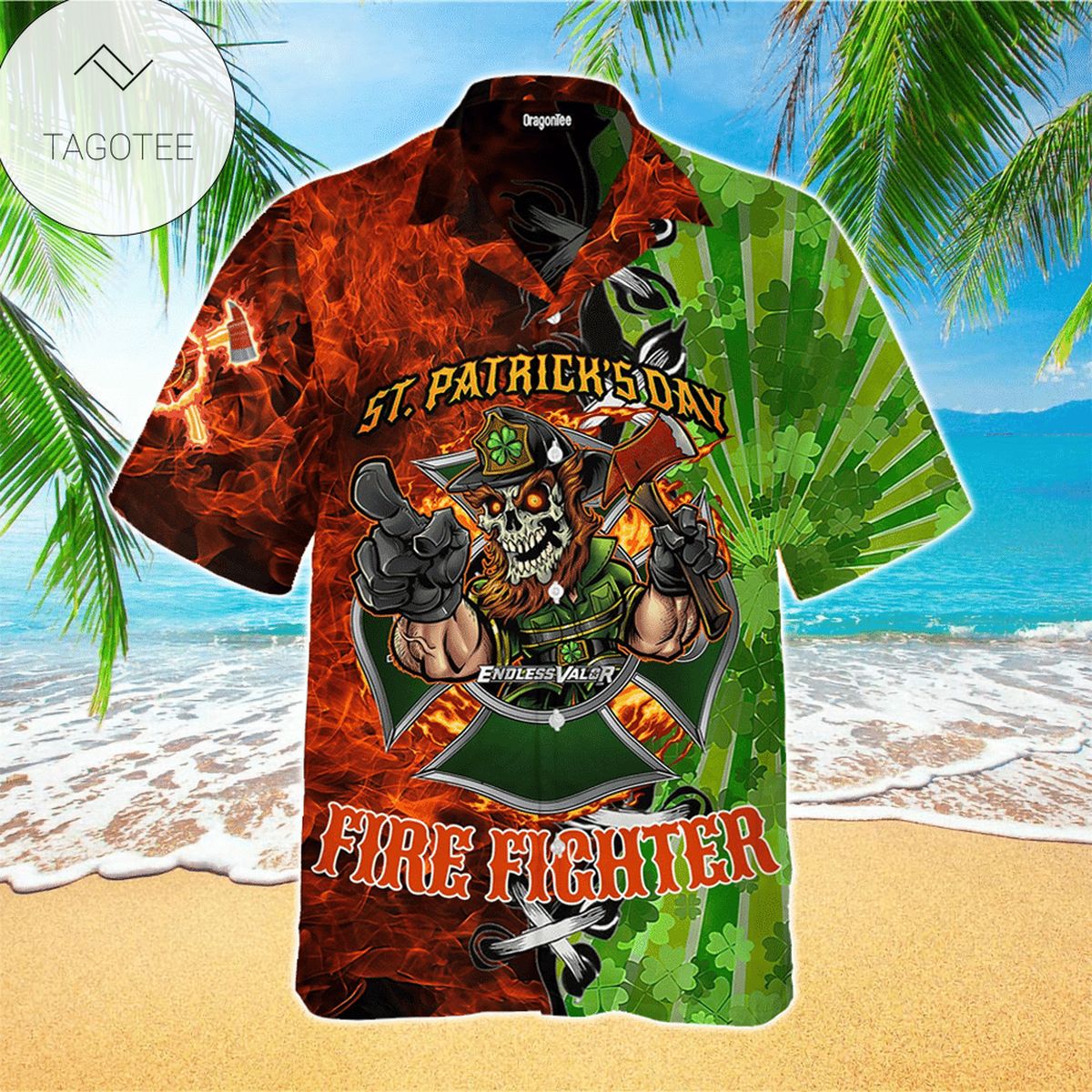 Firefighter Aloha Hawaii Shirt Perfect Hawaiian Shirt For Firefighter Lover