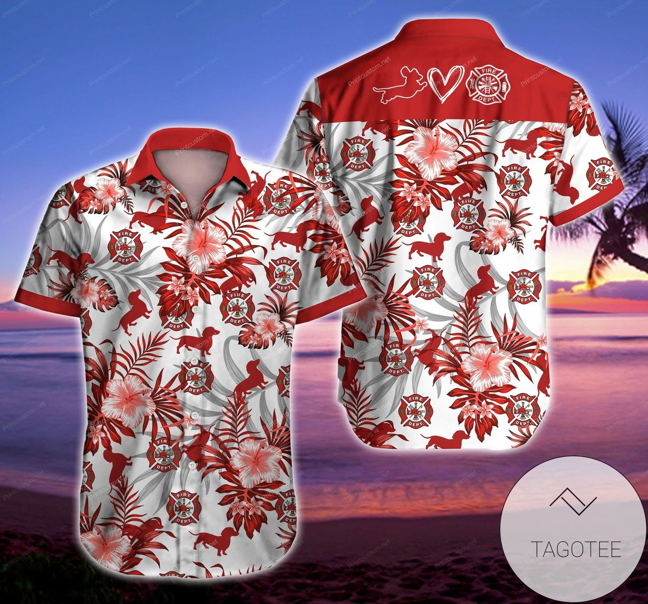 Firefighter Authentic Hawaiian Shirt 2022 3d