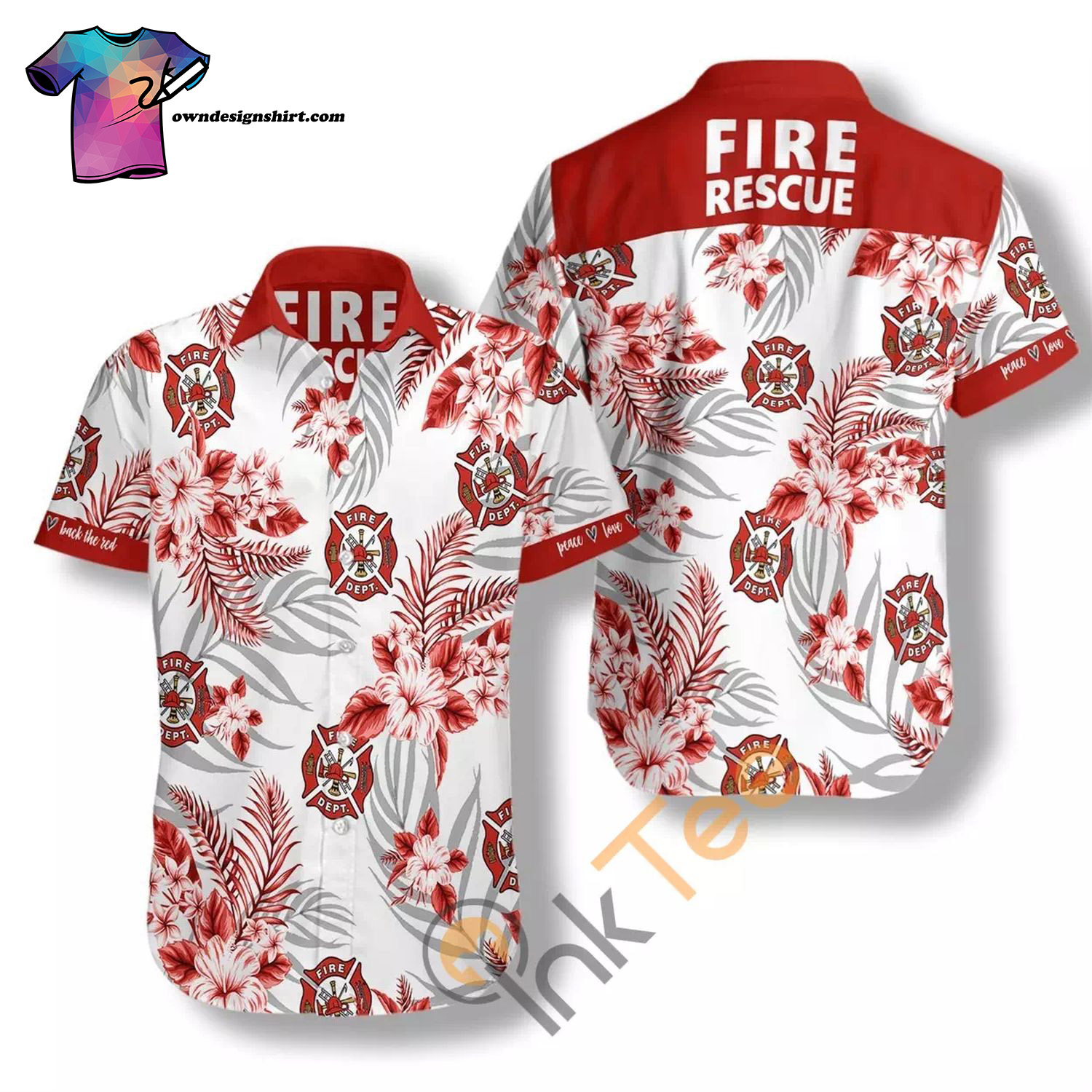 Firefighter Never Forget All Gave Some Some Gave All God Full Printing Hawaiian Shirt