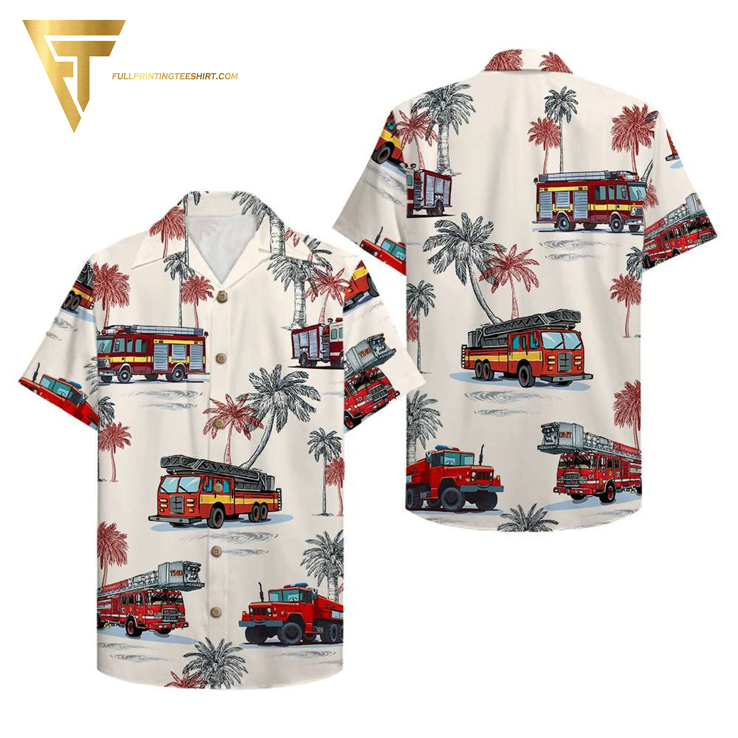 Firefighter Never Forget All Gave Some Some Gave All God Full Printing Hawaiian Shirt