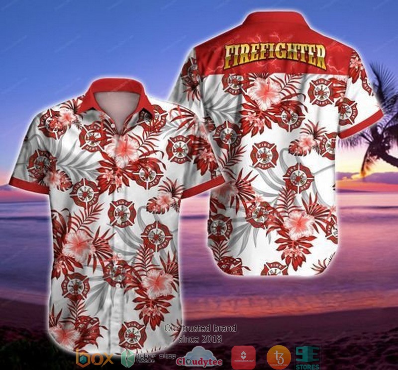 Firefighter Teamwork Make The Dream Work Memorial Day Gift Short Sleeve Hawaiian shirt