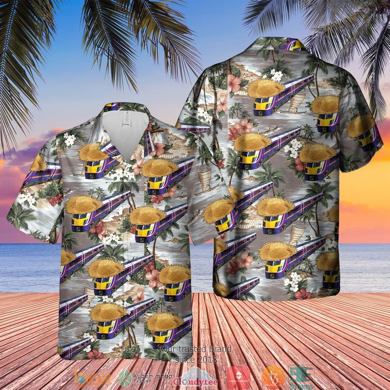 First Great Western FGW Class 180 HST Barbie Train Hawaiian Shirt