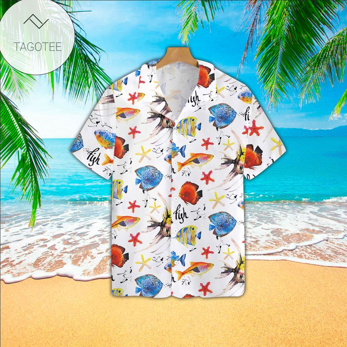 Fish Hawaiian Shirt Fish Pattern Printed Shirt