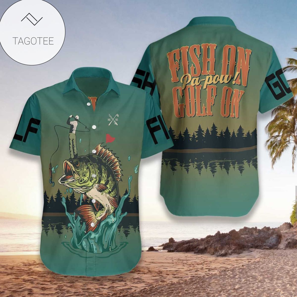 Fish Skull And Fish Reaper Hawaiian Shirts #va