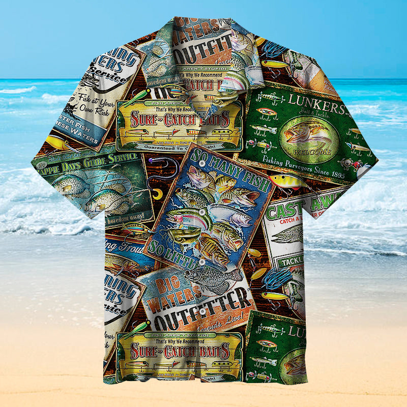 Fish And Flowers On Land Hawaiian Shirt