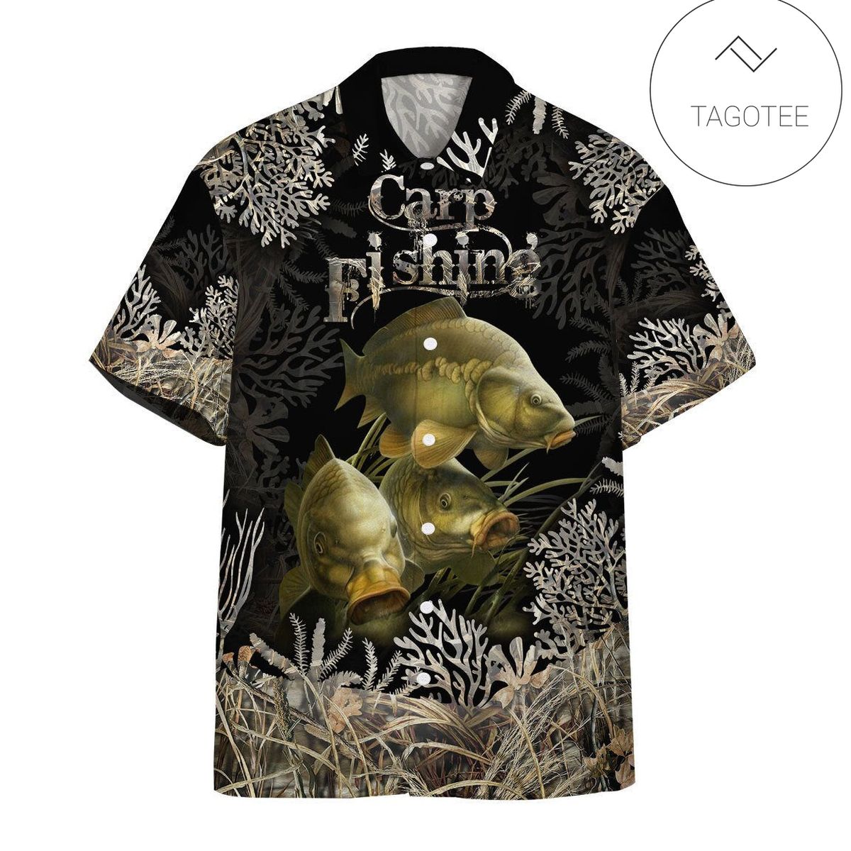 Fishing Shirt Carp Fishing Hawaii Shirt Blue Aloha 3d Shirt