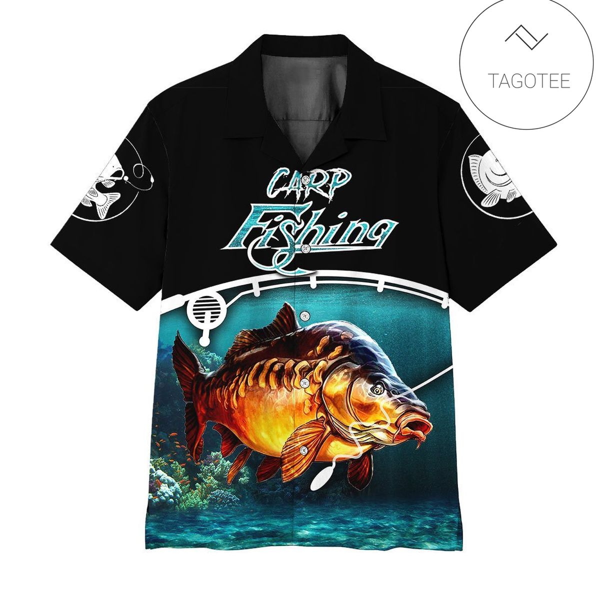 Fishing Shirt Black Carp Fishing Hawaii Shirt Fishing 3d Shirt